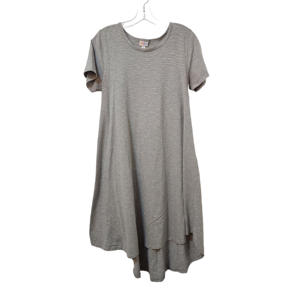 Lularoe Women's Gray Short Sleeve High-low Hemline